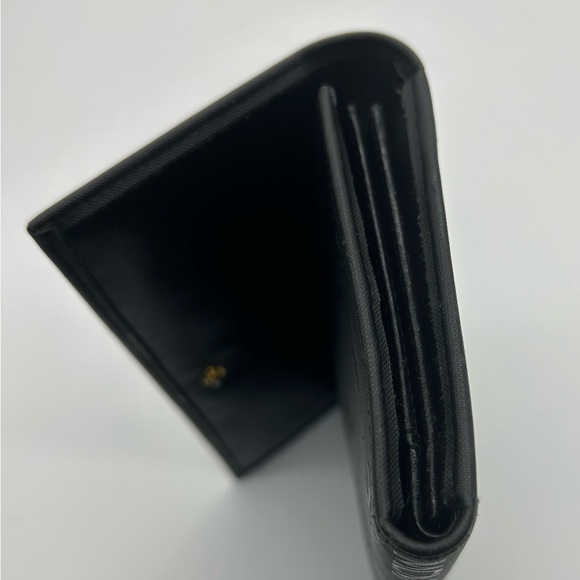 MCM monogrammed black nylon long wallet